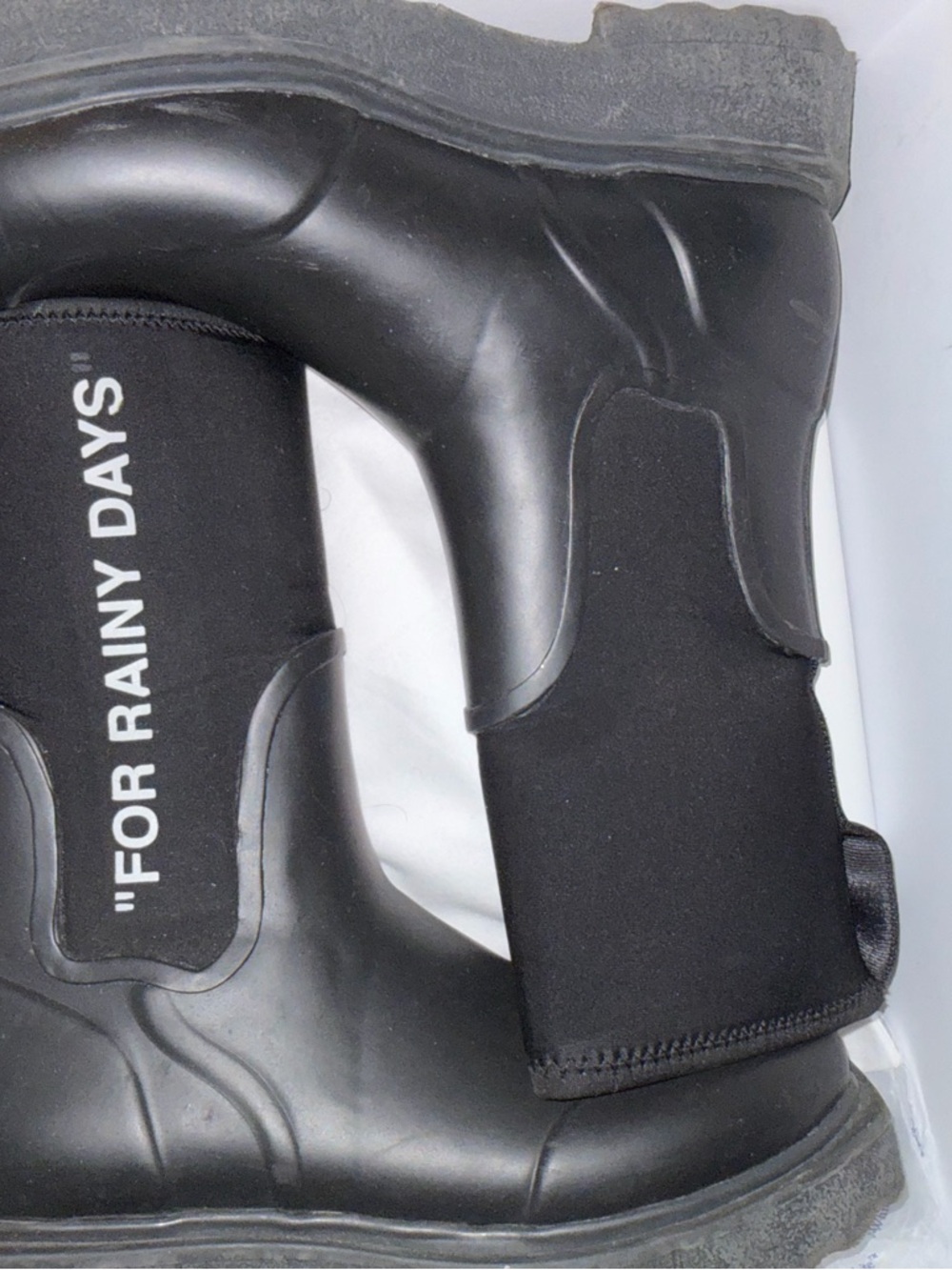 Off-White Blue Logo Print